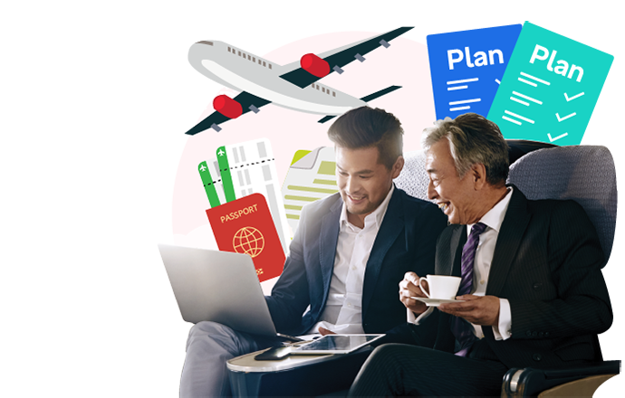 Flexible worldwide travel insurance coverage with Singlife Corporate Travel Insurance